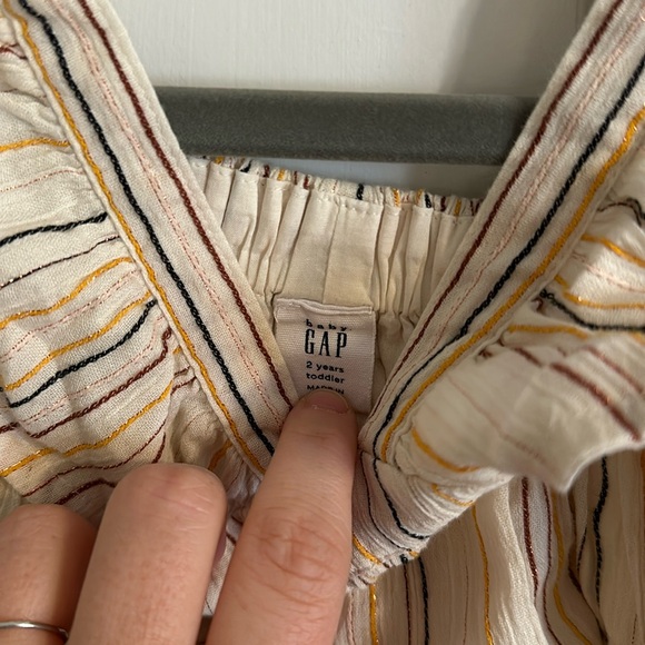 GAP Kids Casual Dress - Cream with Stripes - Picture 2 of 6